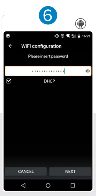 Press next to send password