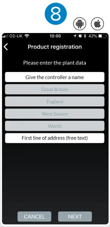 Installation address 