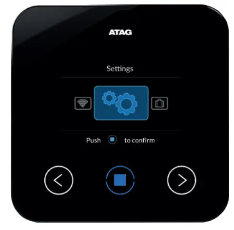 Press centre button and go to settings