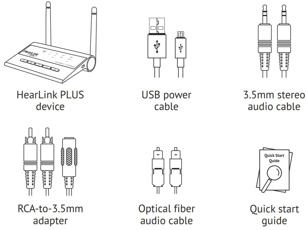 Wear Hear BT5805A HearLink Plus Long-Range Optical -FIG 1