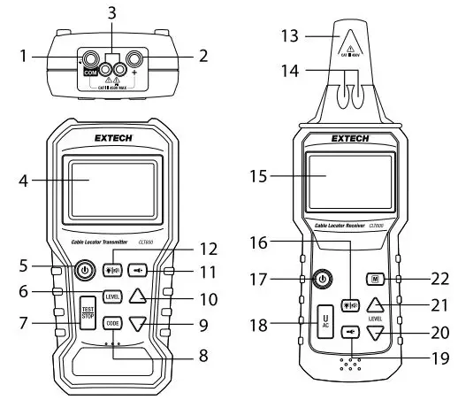 EXTECH CLT600 Cable Locator and Tracer User Guide - Product Overview