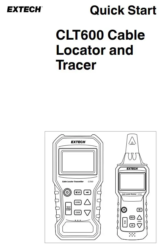EXTECH CLT600 Cable Locator and Tracer User Guide