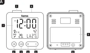 hama Radio Alarm Clock “Piccolo” Instruction - fig 1