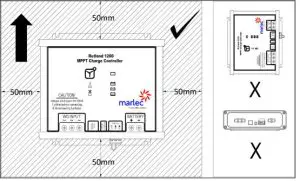 marlec CA-07-06 Rutland 1200 MPPT Terrain-Controller Orientation