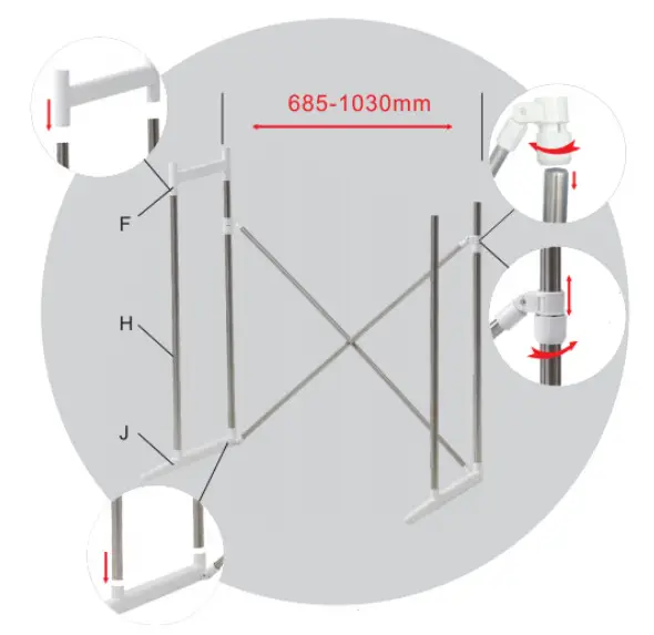 ovela OVLAUNDSTRA Laundry Storage Rack-Step 1