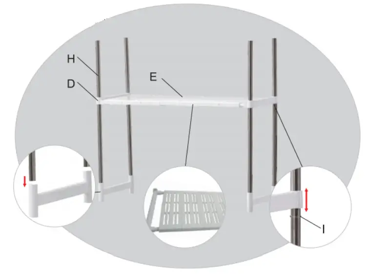 ovela OVLAUNDSTRA Laundry Storage Rack-Step 2