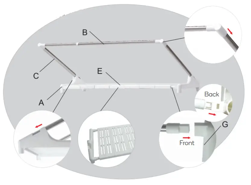 ovela OVLAUNDSTRA Laundry Storage Rack-Step 3