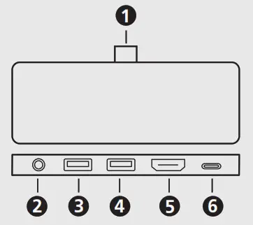 ATEN UH3238 USB-C Travel Dock with Power Pass-Through - Hardware Overview