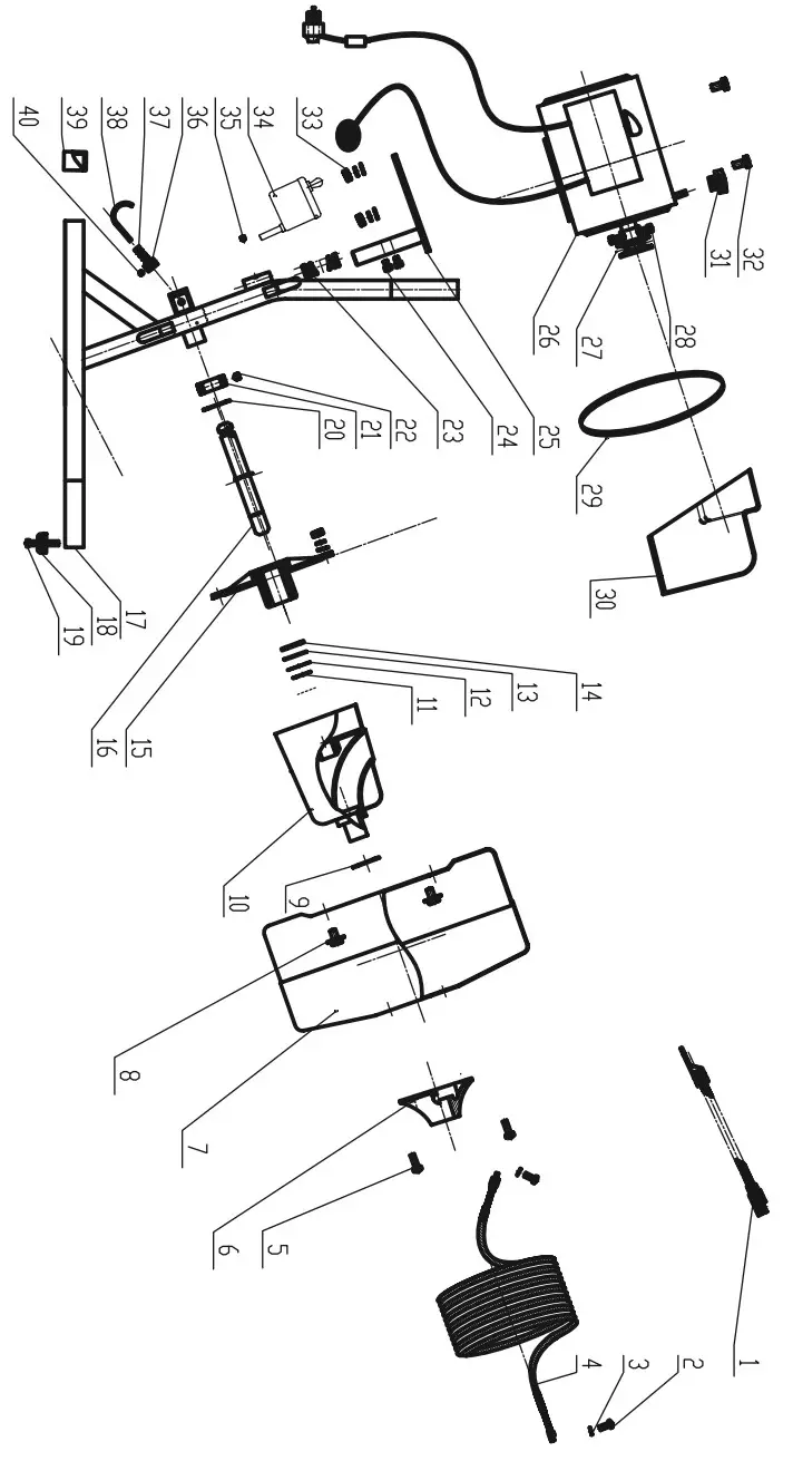 HYDROSTAR 68284 50 Foot Drain Cleaner - Diagram