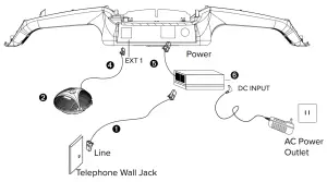 Aura Professional CP 3010 Conference Phone - Connection Diagram