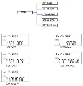 Aura Professional CP 3010 Conference Phone - PHONE SETTINGS