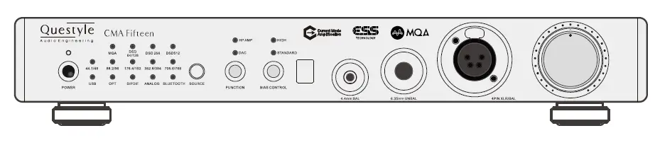 Questyle CM15 CMA Fifteen DAC with Headphone Amplifier User Manual-1