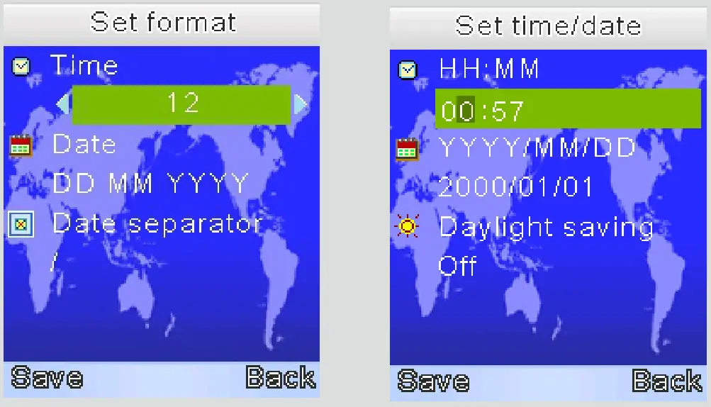 TYIYEWH VB605 Digital Video Baby Monitor - Settings