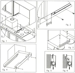 ILVE T29 Series T29B Concealed Range Hood - Warning