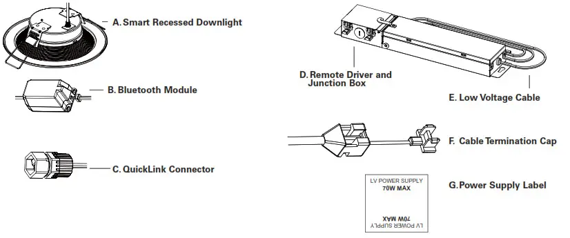 COOPER Lighting RLDM QL6 Smart Direct Mount Downlight
