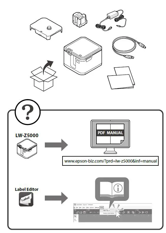 EPSON LW-Z5000 Series Label Worksfig1