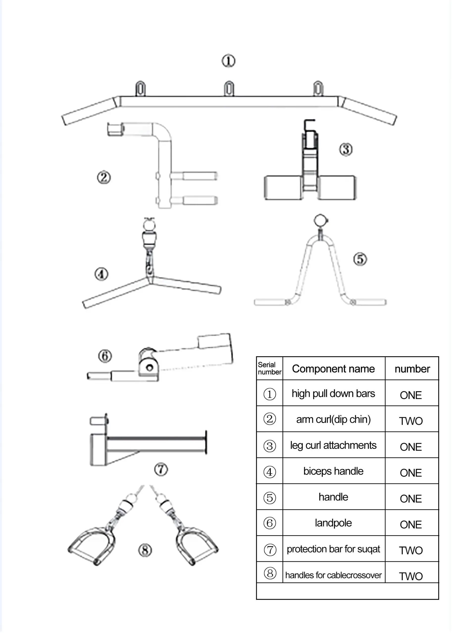 DECORAPORT C90 Flying Bird Smith Multifunctional Trainer fig-2