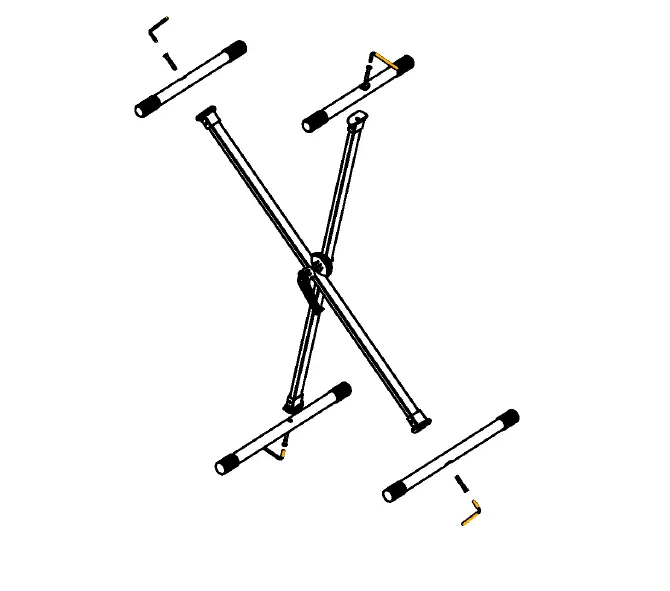 X-frame Keyboard Stand Instruction Manual