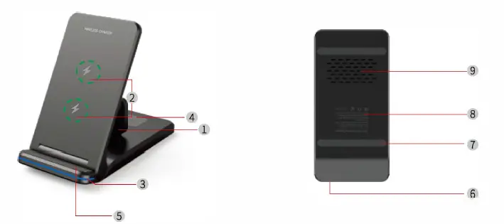 Guanyu GY-Z6D 3-In-1 Fast Wireless Charger fig 2