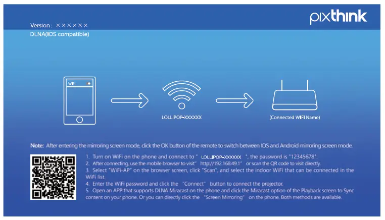 pixthink M1 1080P Full HD Projector Digital Projector-14