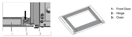 JOCEL JFE014511 Built-In Oven - door