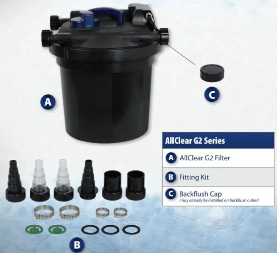 the Pond guy AllClear G2 Series AllClear G2 2000 Pressurized Filters - figure 1