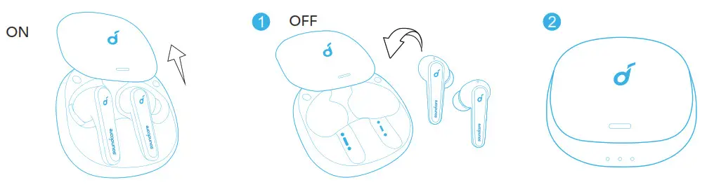 soundcore Liberty Air 2 Pro Powering On Off