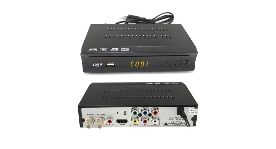 Dcolor Dvb-t2 High Definition Digital Terrestrial Receiver User Manual