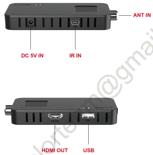 DCOLOR DVB T2 High Definition Digital Terrestrial Receiver - charging 1