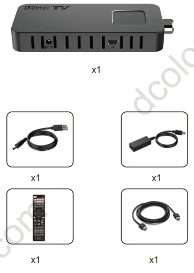 DCOLOR DVB T2 High Definition Digital Terrestrial Receiver - charging