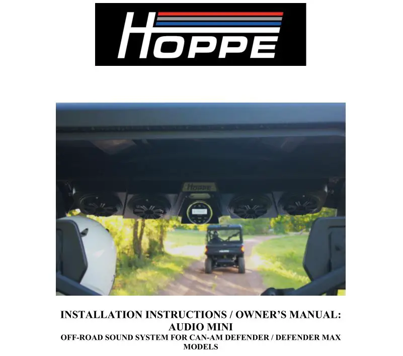 Hoppe Audio Mini Owner's Manual