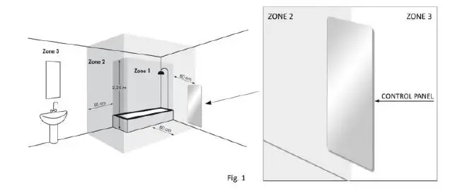 Towelrads 2047BTU Vetro Electric Glass Infrared Designer Radiator-4