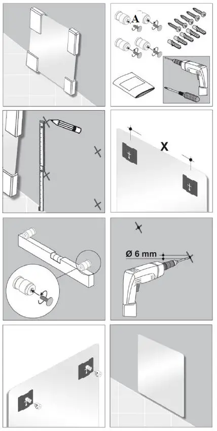Towelrads 2047BTU Vetro Electric Glass Infrared Designer Radiator-5