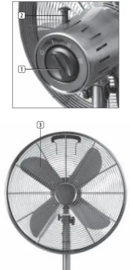 Bodin 354269 Metal Stand Fan - 1