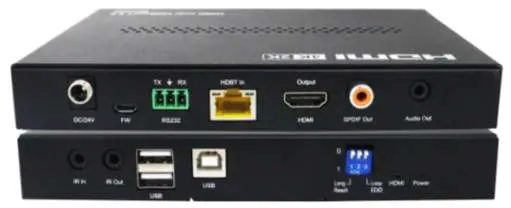 TLS electronics 875150 HDBaseT Set 100 HDMI USB RS232 IR