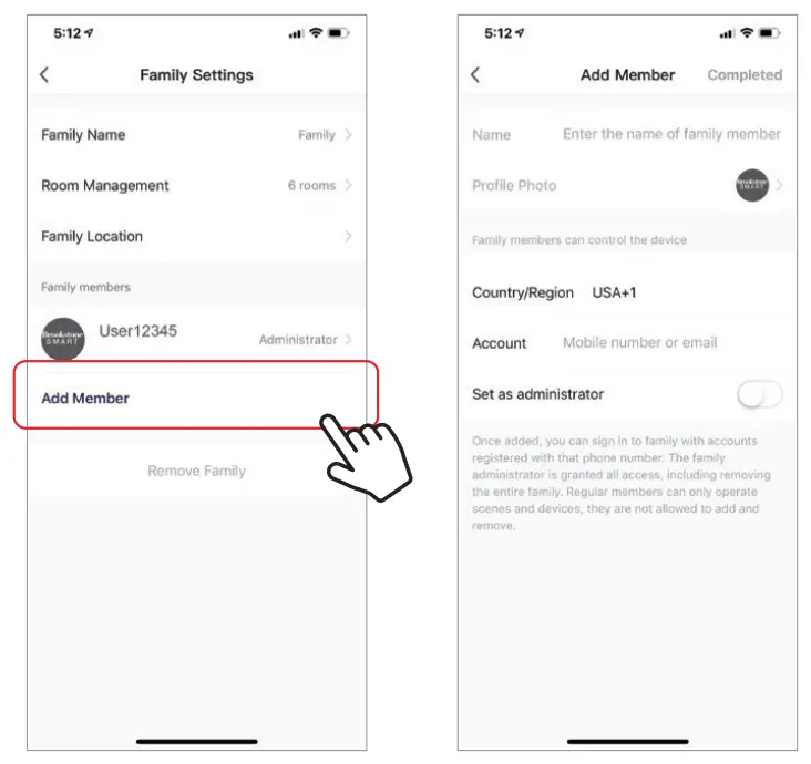 Brookstone Z52NAS Smart Water Sensor app 2