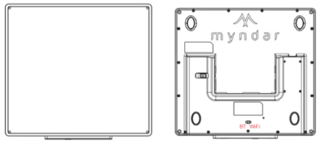 myndar MTRAY-F1 MB-BW smart tray with Bluetooth and WiFi FIG 1