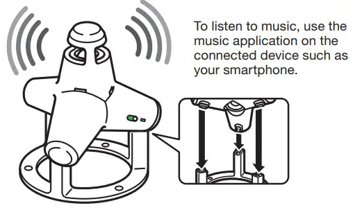 ELECOM SP ELB001C Wireless Tetrapod Bluetooth Portable Speaker - figure 6