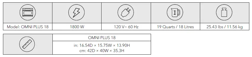 Product specifications