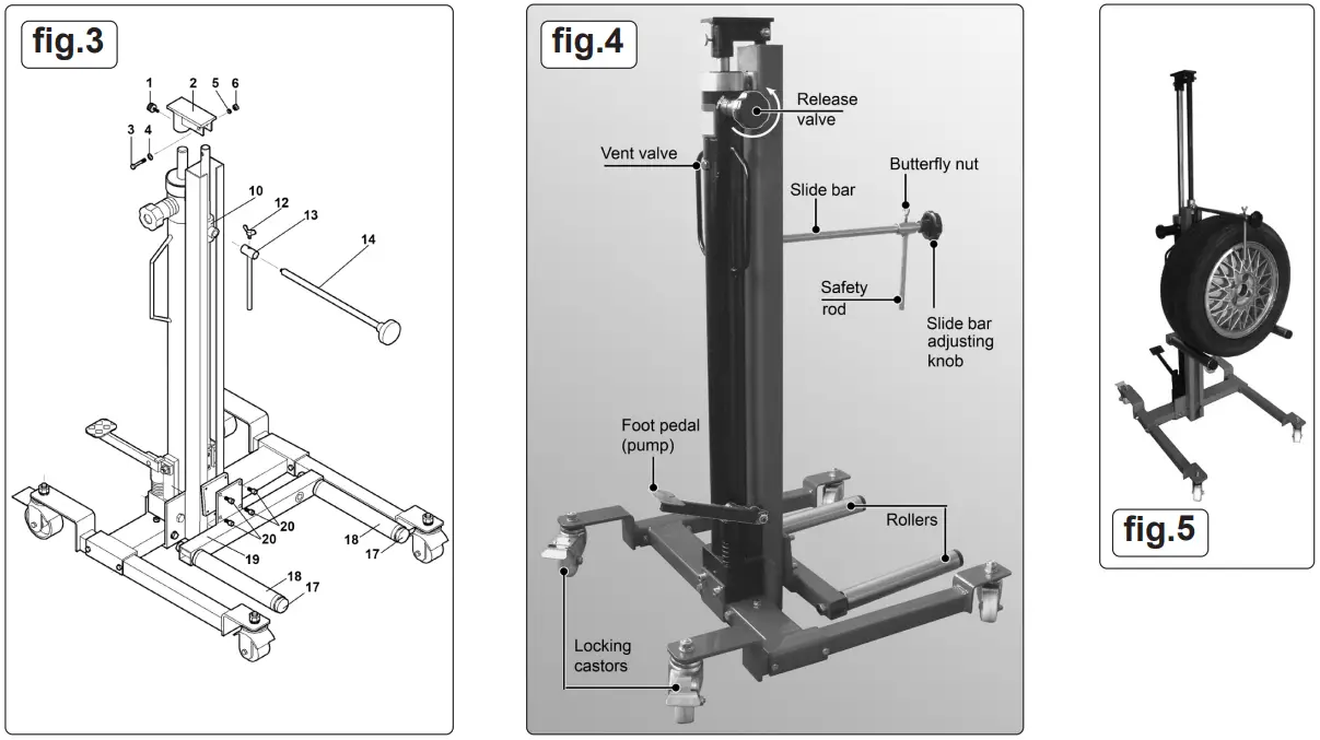 SEALEY-WD80-80Kg-Wheel-Removal-or-Lifte-Trolley-with-Quick-Lift-FIG-3