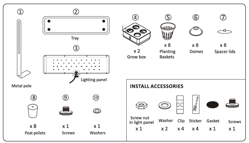 PYLE-SLGLF120-Smart-Indoor-Garden-LED-Grow-Light-fig4