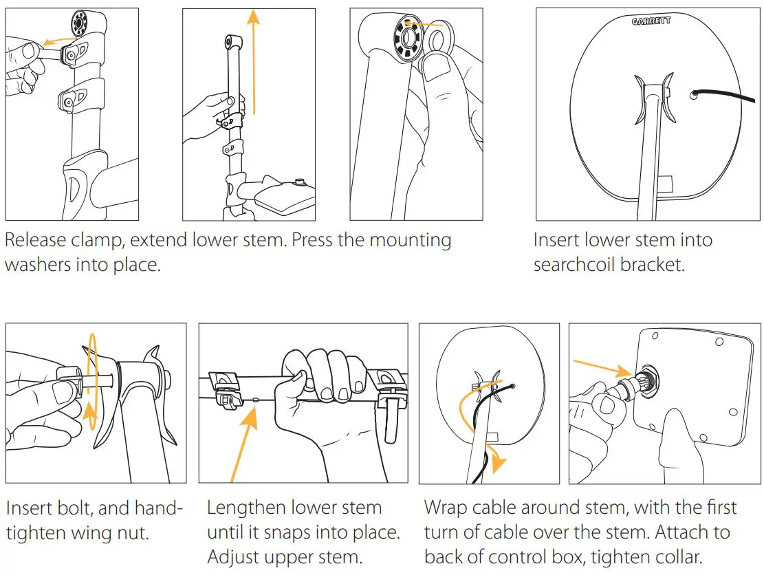 GARRETT 1557400 Axiom Gold Detector User Guide - ASSEMBLY