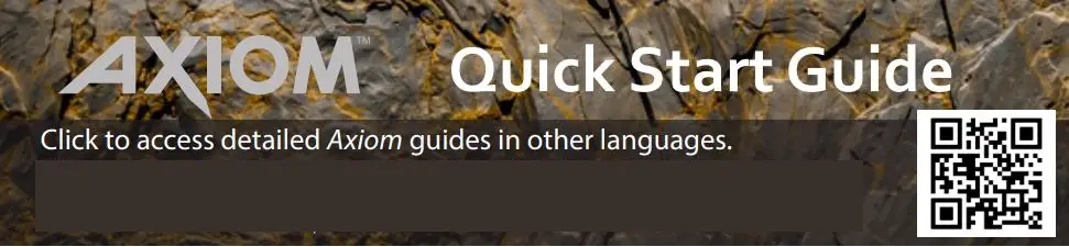 GARRETT 1557400 Axiom Gold Detector User Guide