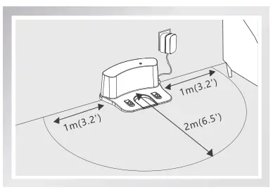 Positioning the charging dock