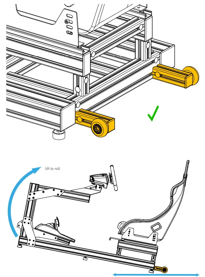 MTS 0286 Lift and Roll Racing Cockpits - ASSEMBLY 4