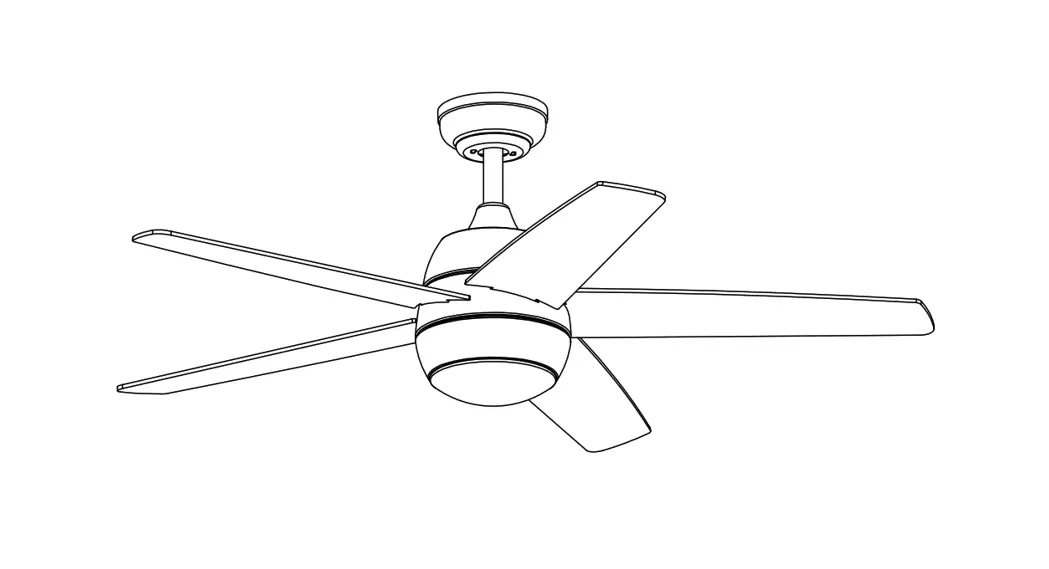 Bansa Rose Dhmtt2022090206 5 Leaf Ceiling Fan Light Led Integrated Instruction Manual