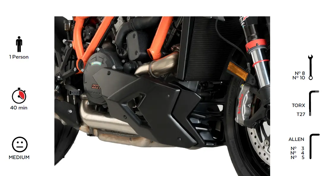 RevZilla KTM 1290 SUPERDUKE R 20 Puig Engine Spoiler-1