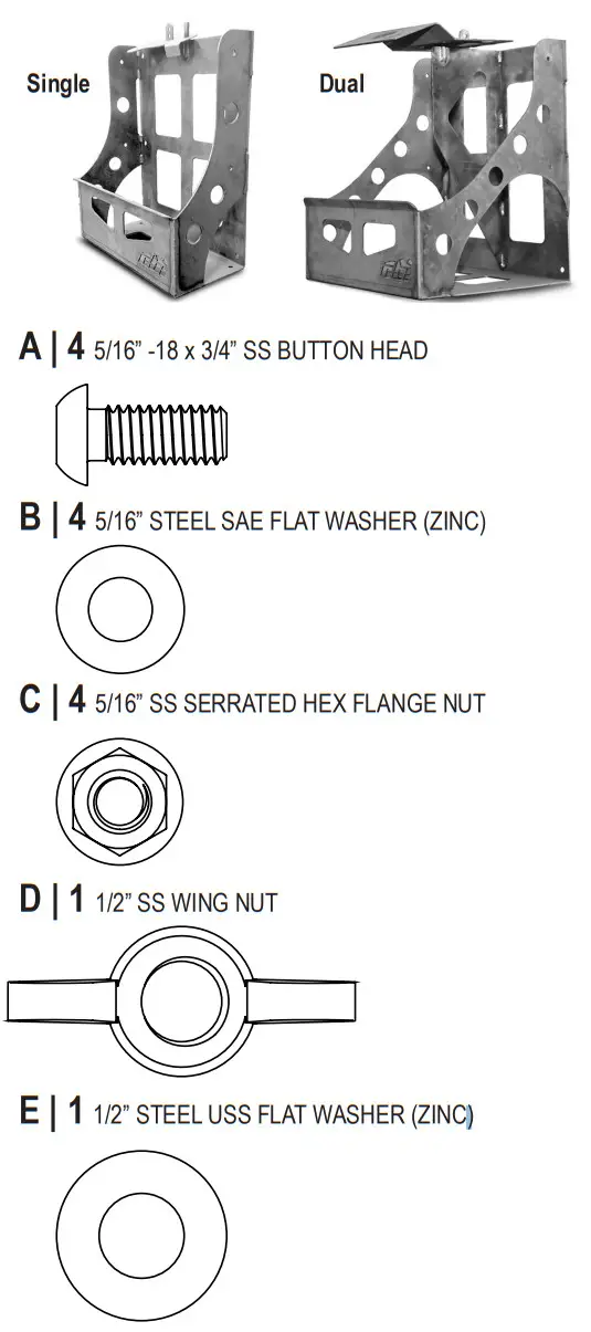 cbi 600-000-000-052 Single and Dual Can Carrier - Figure 1
