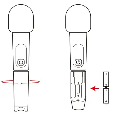 NEBULA Wireless Microphone - Installing the Batteries