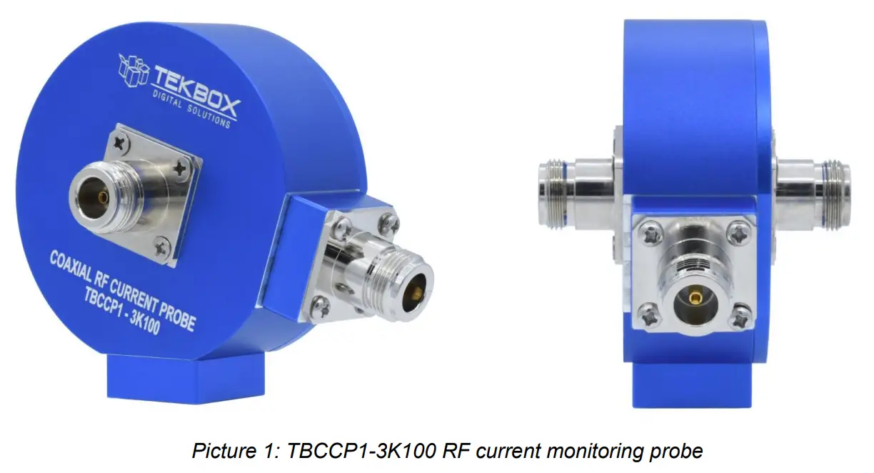 TEKBOX TBCCP1 3K100 Coaxial RF Current Monitoring Probe-